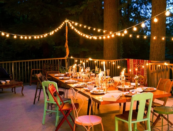 Solar String Lights for Outdoor Parties